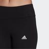 Adidas Linear Logo Print Tights Women Bottoms Black GL0633