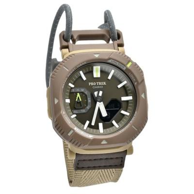 Pro Trek Analog Digital Smartphone Link Cloth Strap Green Dial Tough Solar PRJ-B001B-5 100M Unisex Watch