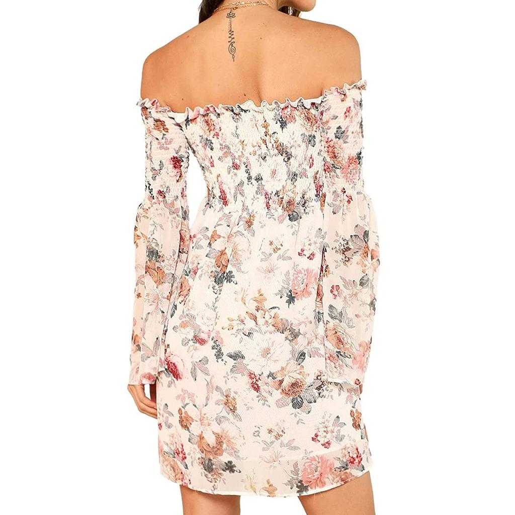 Women Casual Tie Dyed  Long Sleeves Strap Sexy Slim Sports Dress  Dress