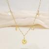 New Arrival Necklace for Women,Trendy Zircon Star Leaf Pendant Women's Necklaces for Holiday Gift