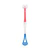 Brosse à dents multifonctionnelle à trois faces pour enfants, cheveux doux, bébé de 2-6-12 ans, soins buccaux en forme de U, nettoyage, grattoir à langue