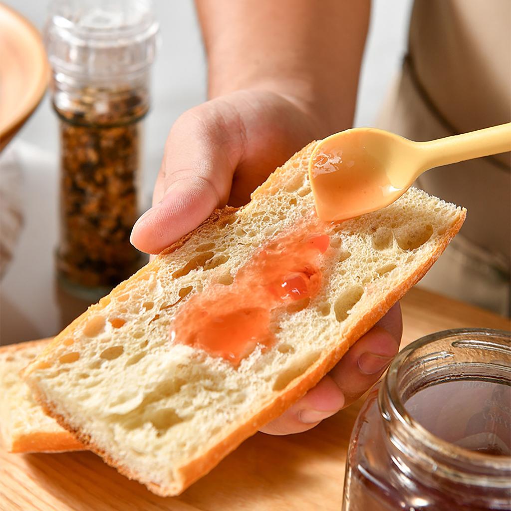 3pcs/set Silicone Double Headed Jam Scraper Spoon Butter Scraper Jam Scraper Household Mixing Stick Spoon Kitchen Gadgets