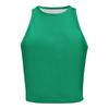 Tanktop für Damen, lässig, ärmellos, für den Sommer, modisch, Rundhalsausschnitt, einfarbig, T-Shirt, Tanktops