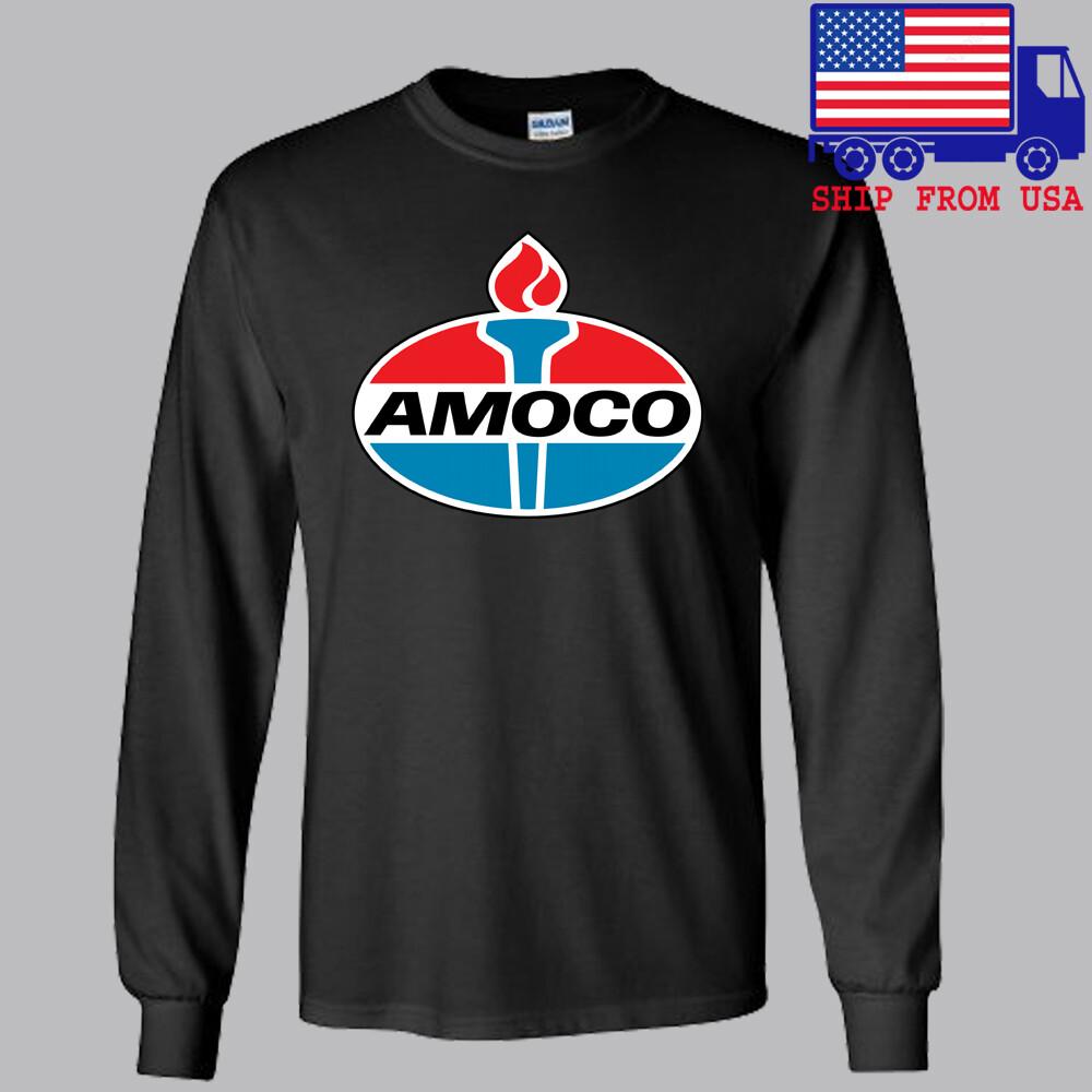 Amoco Oil Racing Car Motorcycle Black Size S2XL Unisex T-Shirt S