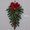 Festlicher Weihnachtsbaum-Kranz oder Geweih-Türhänger Dekoration