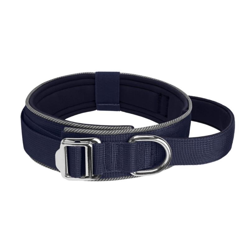 

Светоотражающий ошейник для собаки Повышает ночную безопасность Регулируемый нейлоновый ошейник для питомца Мягкая внутренняя подкладка M темно-синий