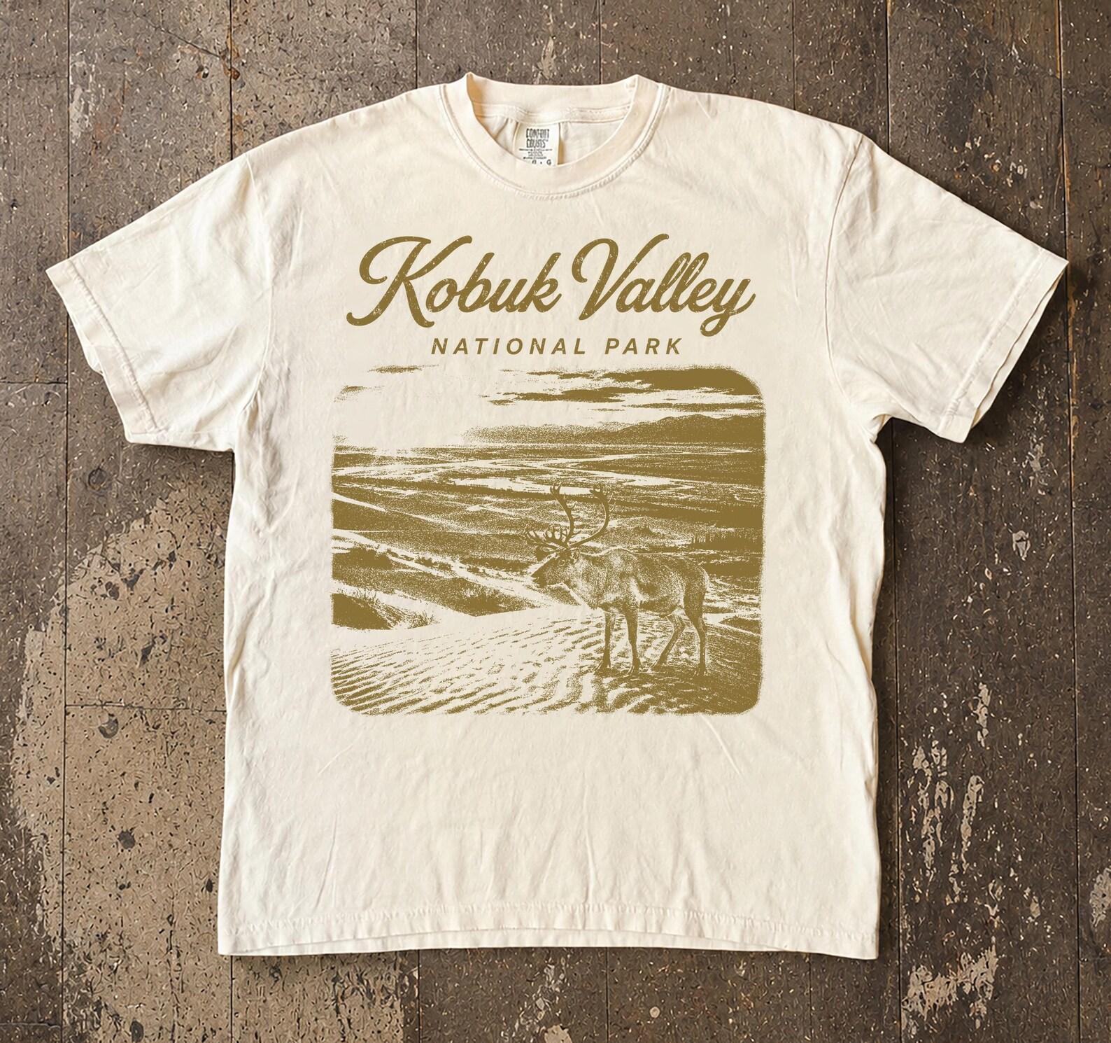 Kobuk Valley National Park T-Shirt, Alaska Dunes Graphic Tee, Vintage Wilderness Hiking Shirt 2XL