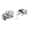 100 Set Pin Back Button Parts Sturdy Metal Plastic Rustproof Smoothing Button Making Supplies for Badge  