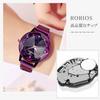 RORIOS Starry Sky Watch, Sparkling Women's Quartz Watch with Breathable Magnetic Mesh Band, Analog Watch, Perfect Christmas Gift, Purple