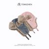 Leather Lei Feng hat, unisex, thickened for warmth, with ear protection, suitable for outdoor activities like skiing and cycling, and lined with