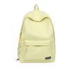 Women Lightweight Waterproof Backpack Solid Color Student Schoolbag
