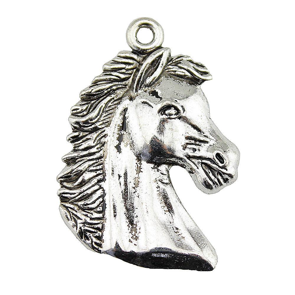 Antique Horse Pendants Metal Animal Charms For DIY Jewelry Handmade Craft Supplies