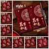 6pcs Blessing Gift Hot Gold 2026 Horse Year Red Envelope Art Paper Hongbao Red Packet Traditional Gift Envelope Lunar Year