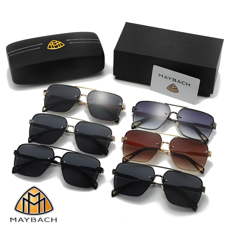 MAYBACH Sunglasses UV400 Protection Luxury Brand for Men and Women Classic Sun Glasses High Quality Eyewears Pilot Goggle 754