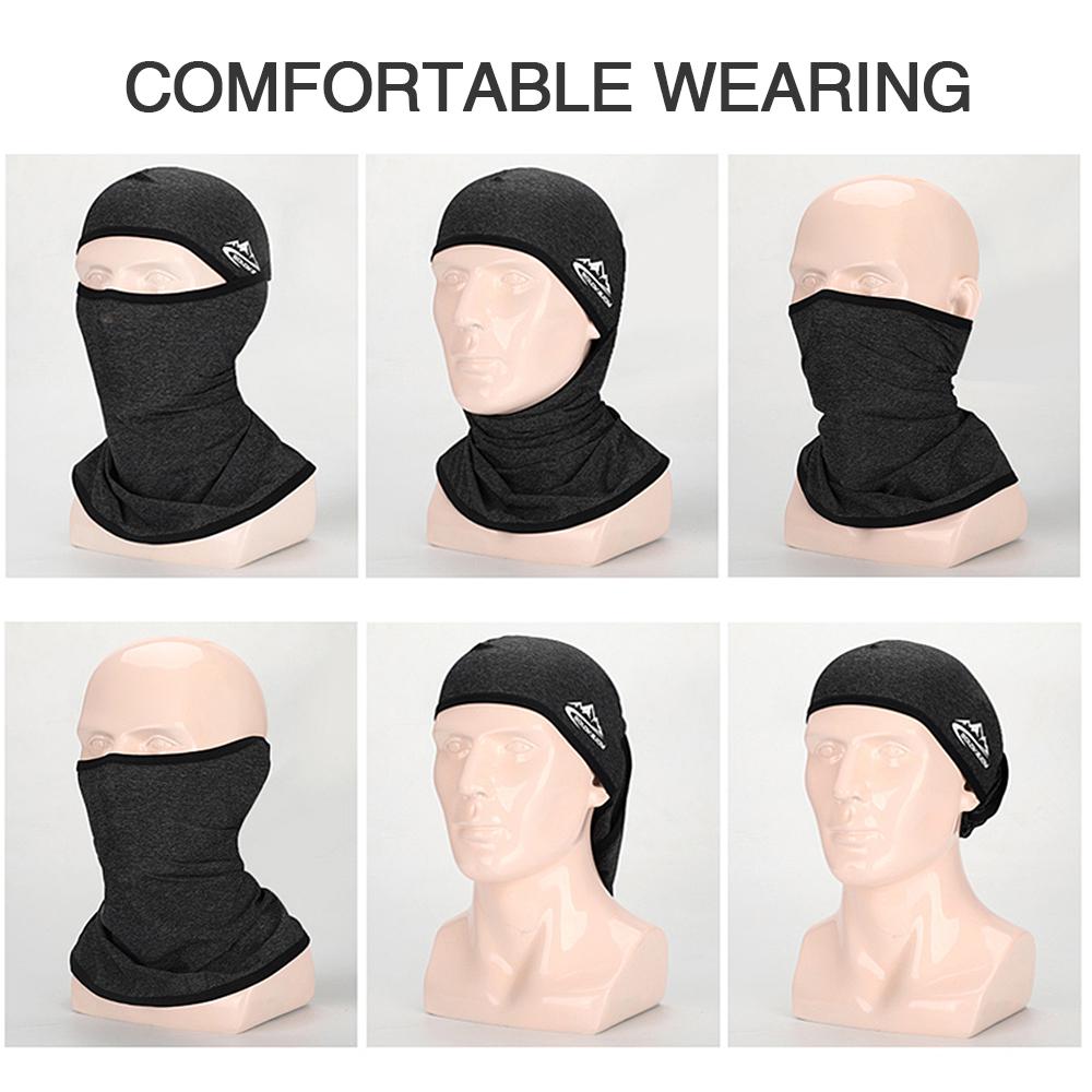 Cycling Face Mask UPF50+ Helmet Liner Balaclava Cooling Ice Silk Neck Gaiter Summer UV Protection