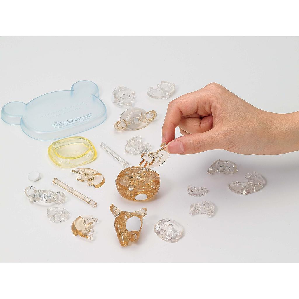 39-elementowa kryształowa układanka Rilakkuma & Korilakkuma | Urocze trójwymiarowe puzzle dla kolekcjonerów