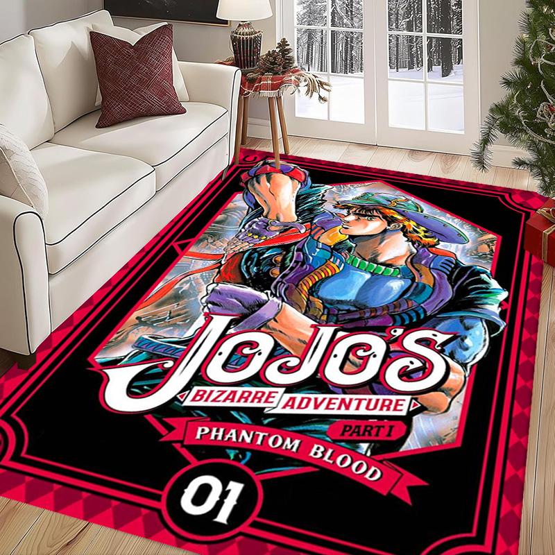 JoJo's Bizarre Adventure: Epic Characters Vibrant Art carpet Living room and bedroom mats printing Christmas gifts Fashion Art