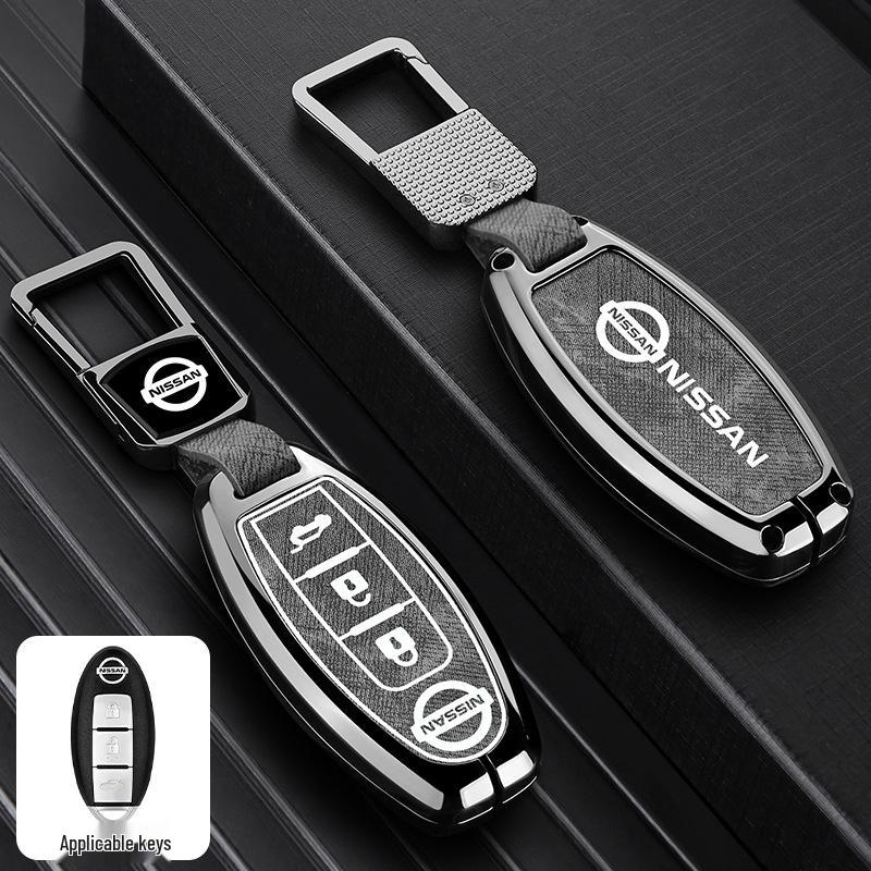 Nissan Key Case: Metal Cover for Sylphy, Terra, Tiida, Qashqai, Murano, Kicks