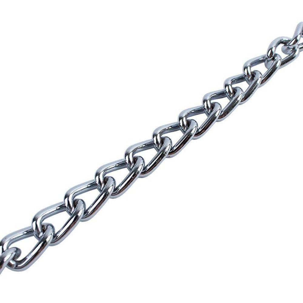 Snake Chains Dog Chain Silver Metal Collar Stainless Steel Training for Pet Dog Choker Chain
