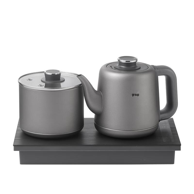 FUNORK Pure Titanium Automatic Tea Kettle and Steamer Set CN plug (adapter included) серый