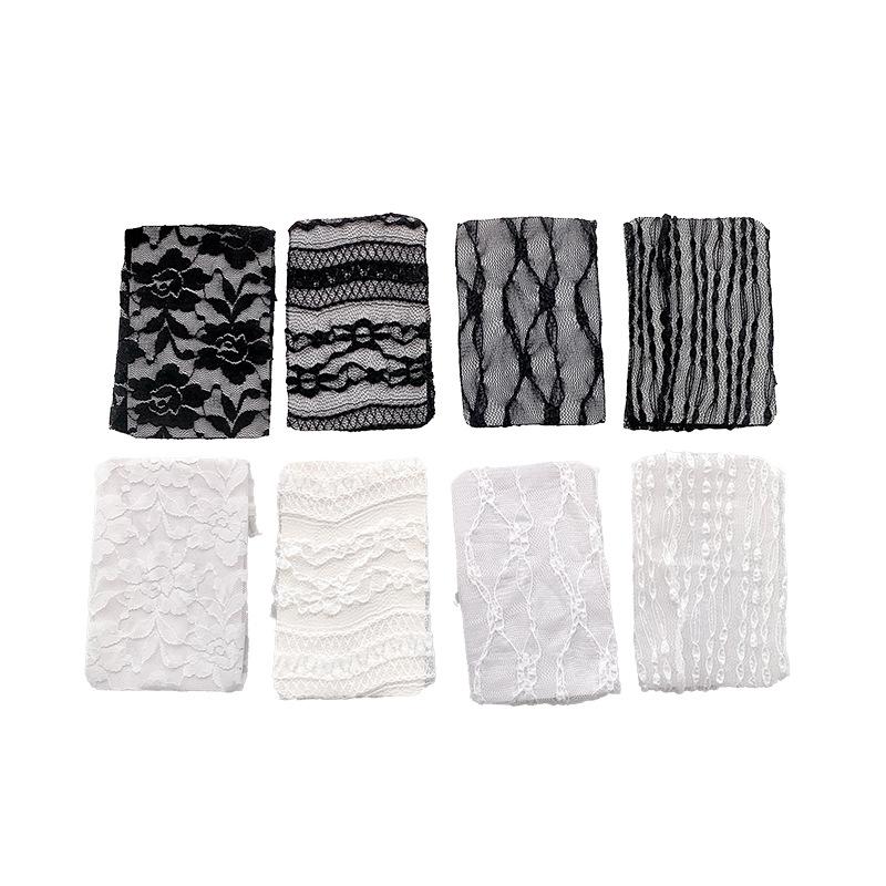 Ladies Spring and Summer Thin Hollow Flower Ballet Wind Tube Stack Socks