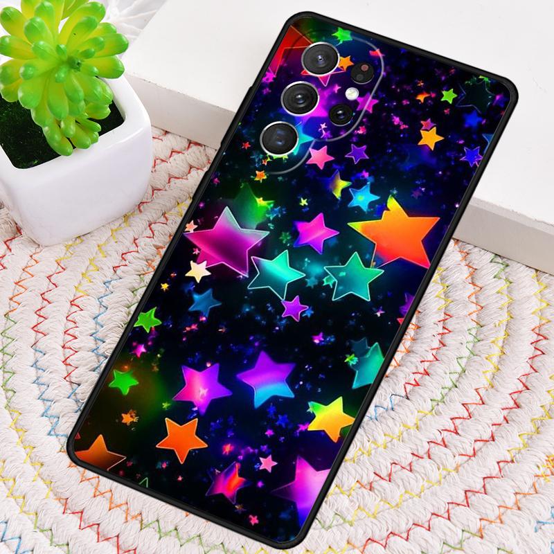 

Stars Colourful TPU Phone Case For Samsung Galaxy note 10 pro S26 S25 S24 S23 S22 Ultra Plus S21 FE S20 Shockproof Cover Galaxy S20+ 5G