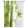 Bamboo White Tulle Sheer Curtains for Living Room Decoration Curtain for the Room Bedroom Kitchen Voile Organza Curtains