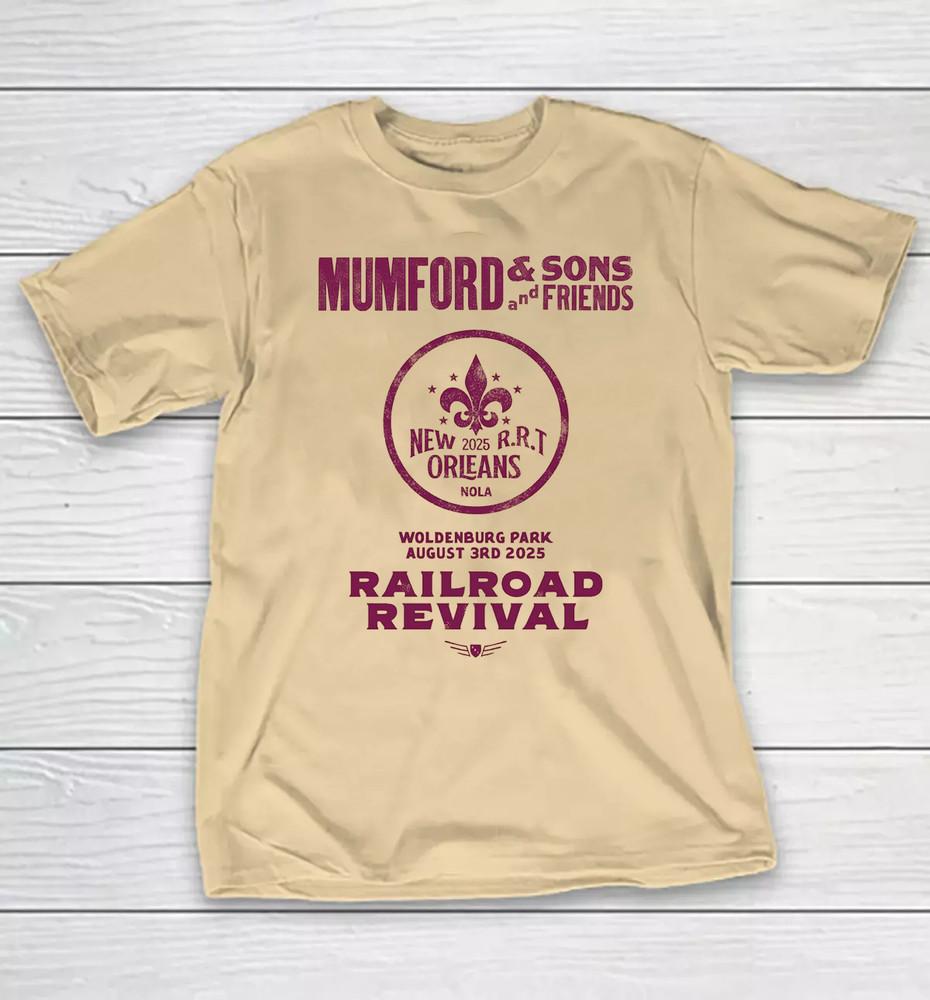 Mumford And Sons 2025 Railroad Revival Tour T Shirt All Size S to 5Xl HH530 Unisex T-Shirt S