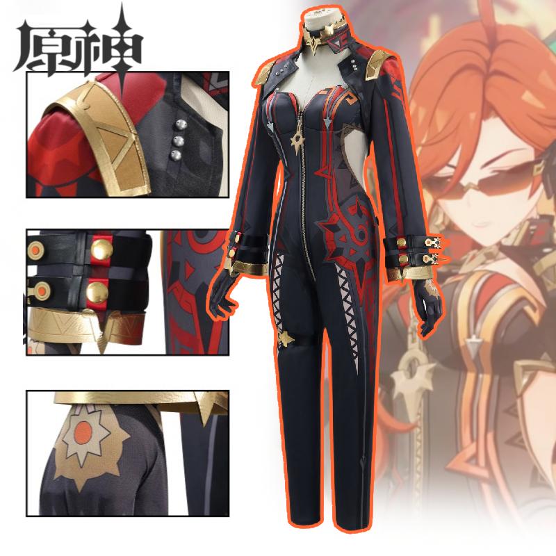Mavuika Genshin Impact Pyro Archon Cosplay Costume Anime Game Role Party Play