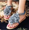 Chic Bohemia Flower Women Flat Beach Sandals Perfect For Any Summer Outfit Eu35-42