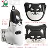 Golf Head Cover Driver 440cc 460cc Holz Utility UT Cover Putter Cover Wasserdicht Akita Inu (Akita Schwarz, Pin-Typ)