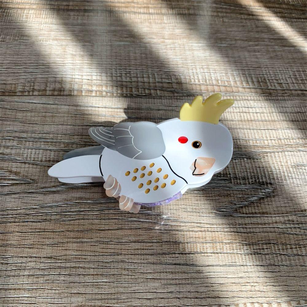 Parrot Acetate Hair Claw Acetic Acid Bird Shark Clip Personalized Animal Hair Clip Gift