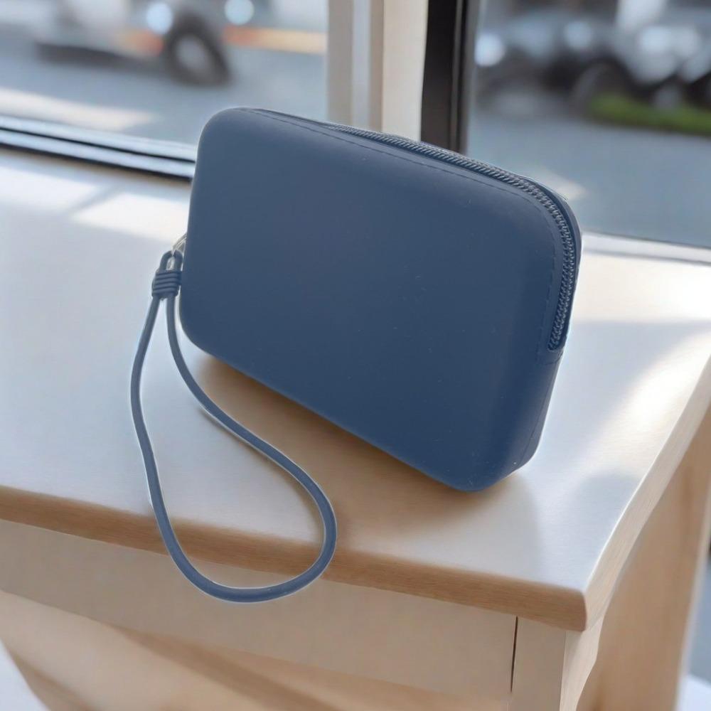 High Capacity Coin Purse Solid Color Stationery Bag Portable Lipstick Storage Bag  Women