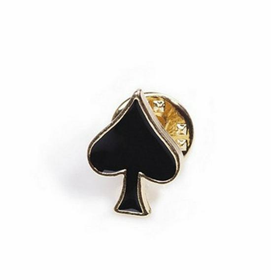 Japonská Harajuku Pokerová Kovová Sada Broží: Osmidílný sada odznaků na límec a klopu