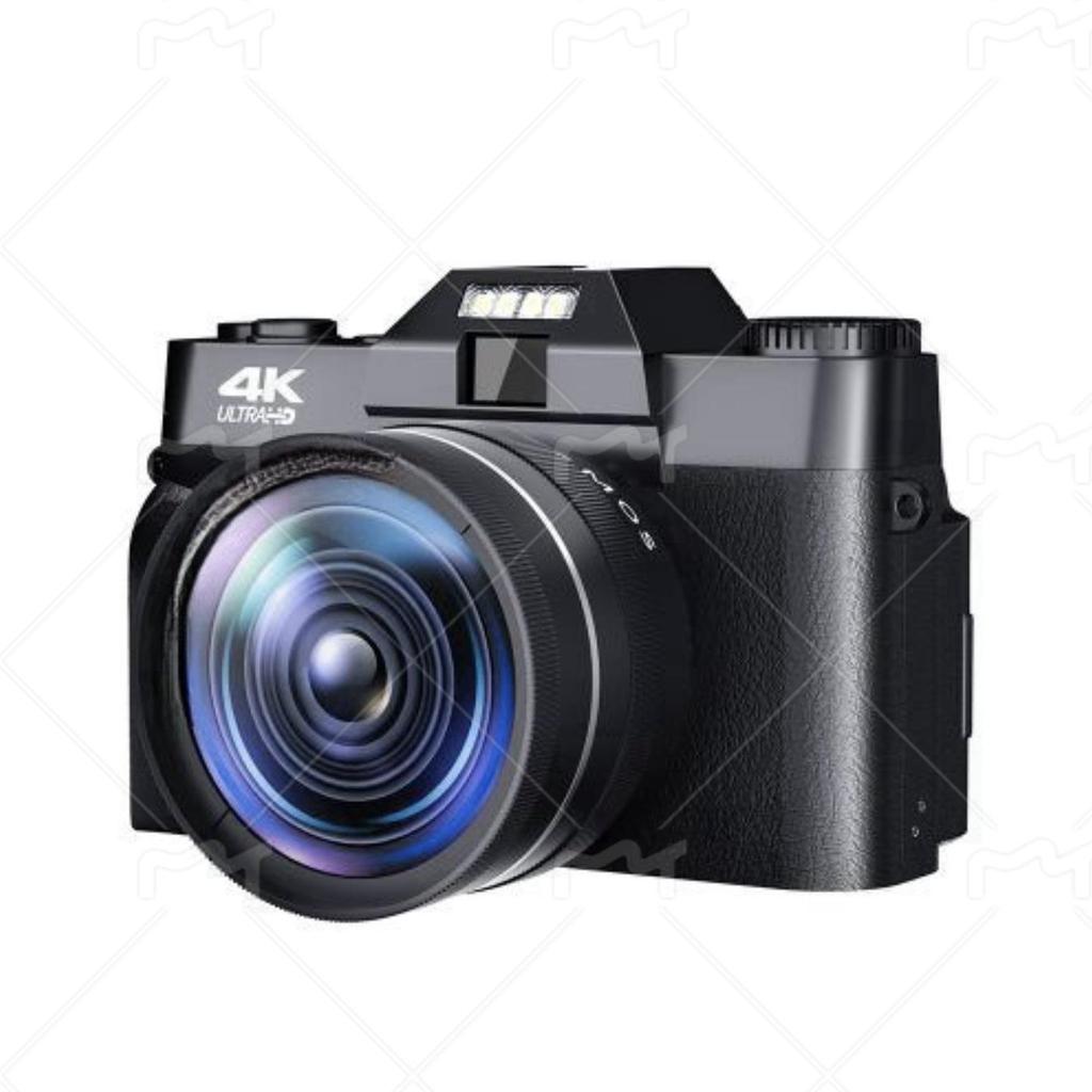 4K 48MP Digital Camera with Flip Screen & Wide-Angle Mirrorless LED