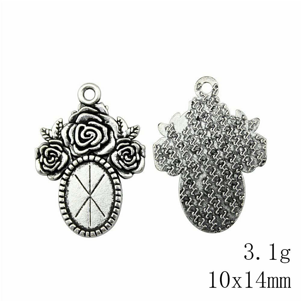 Christmas Decorations Accessories For Making Jewelry Oval Glass Cabochon Base Setting Tray Accessories Parts Ornaments For Home Accessory Parts