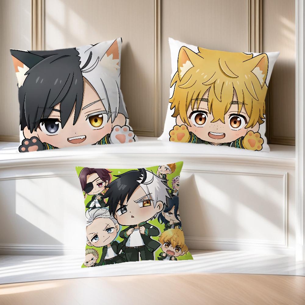 anime WIND B-BREAKER chibi S-Sakura Haruka Comfortable soft Pillow Case for Sofa Living Room Home office Decor Protective Covers