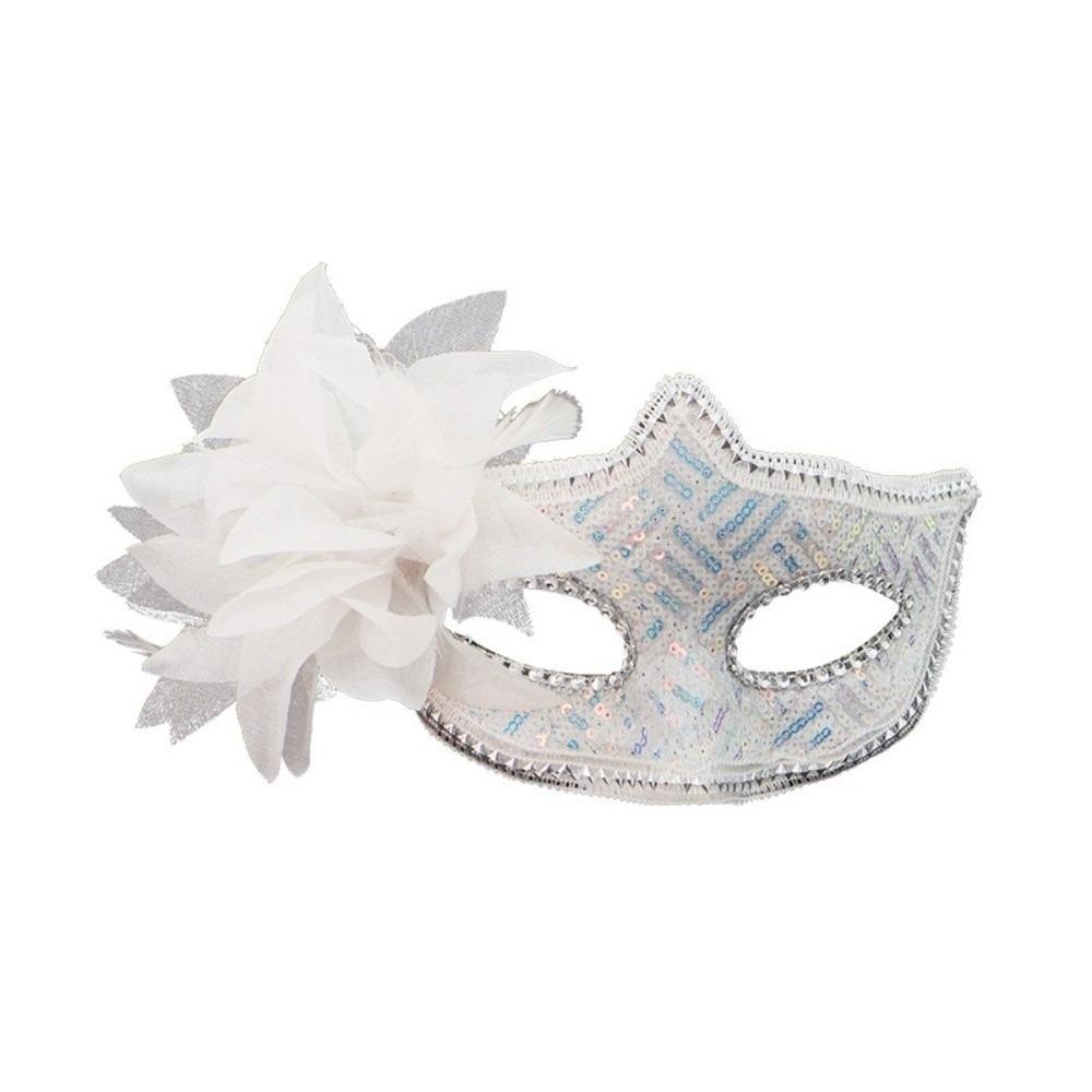 Feather Flower Mask Plastic Masquerade Mask Halloween Party Mask  Halloween Party