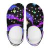 White EVA Clogs with Colorful Skull Print, Lightweight Slip On Garden Shoes, Breathable Beach Sandals, Indoor Outdoor Slippers for Men Women