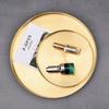 Luxury Gold Stainless Steel Round Tray for Cosmetics, Storage, and Desserts