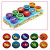 Toy DIY Scrapbooking Round Scrapbook Rubber Stamps Kids Stamp Dinosaur Stamps Cartoon Stamp
