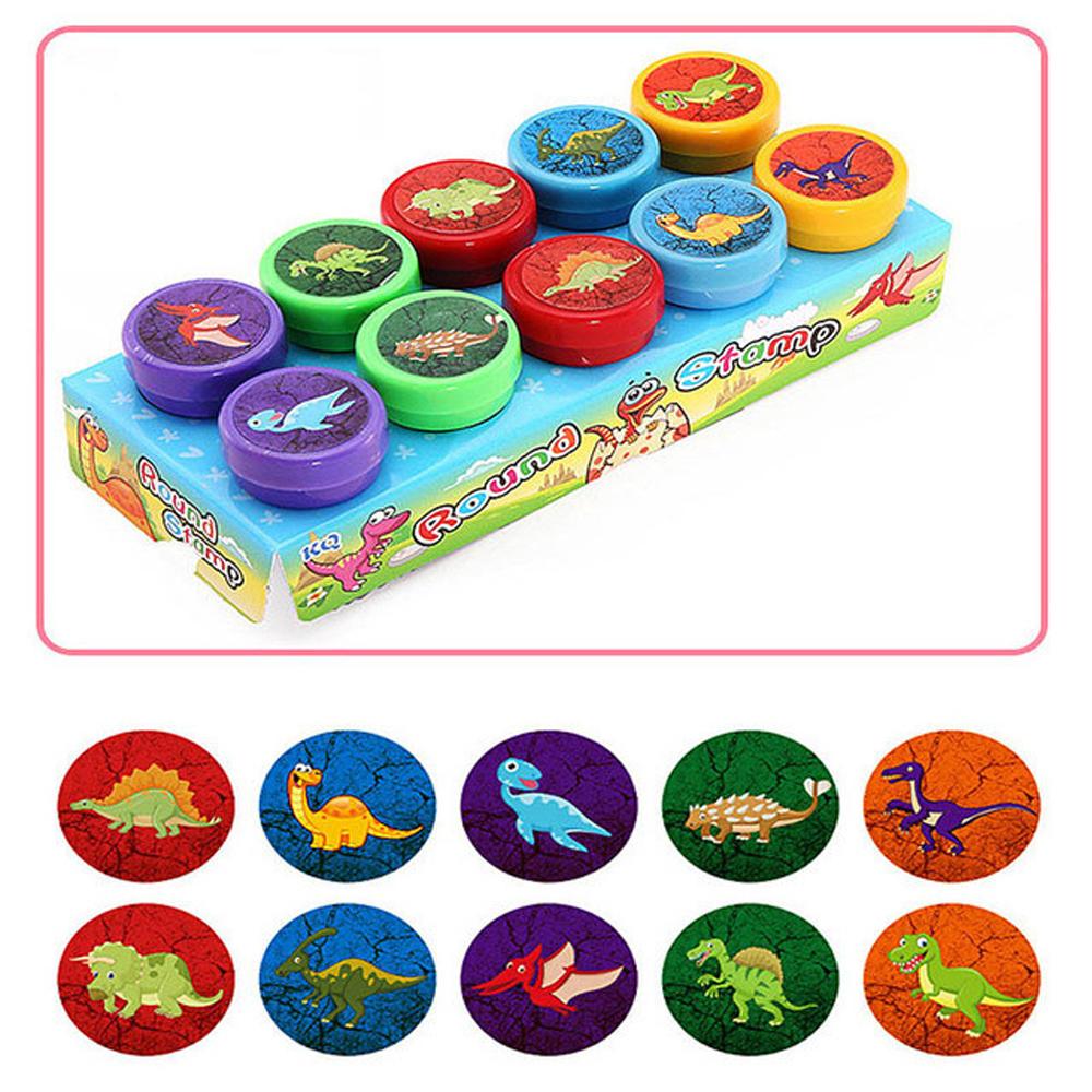Toy Scrapbooking Panda Scrapbook Round Dinosaur Stamps Cartoon Stamp Rubber Stamps Kids Stamp