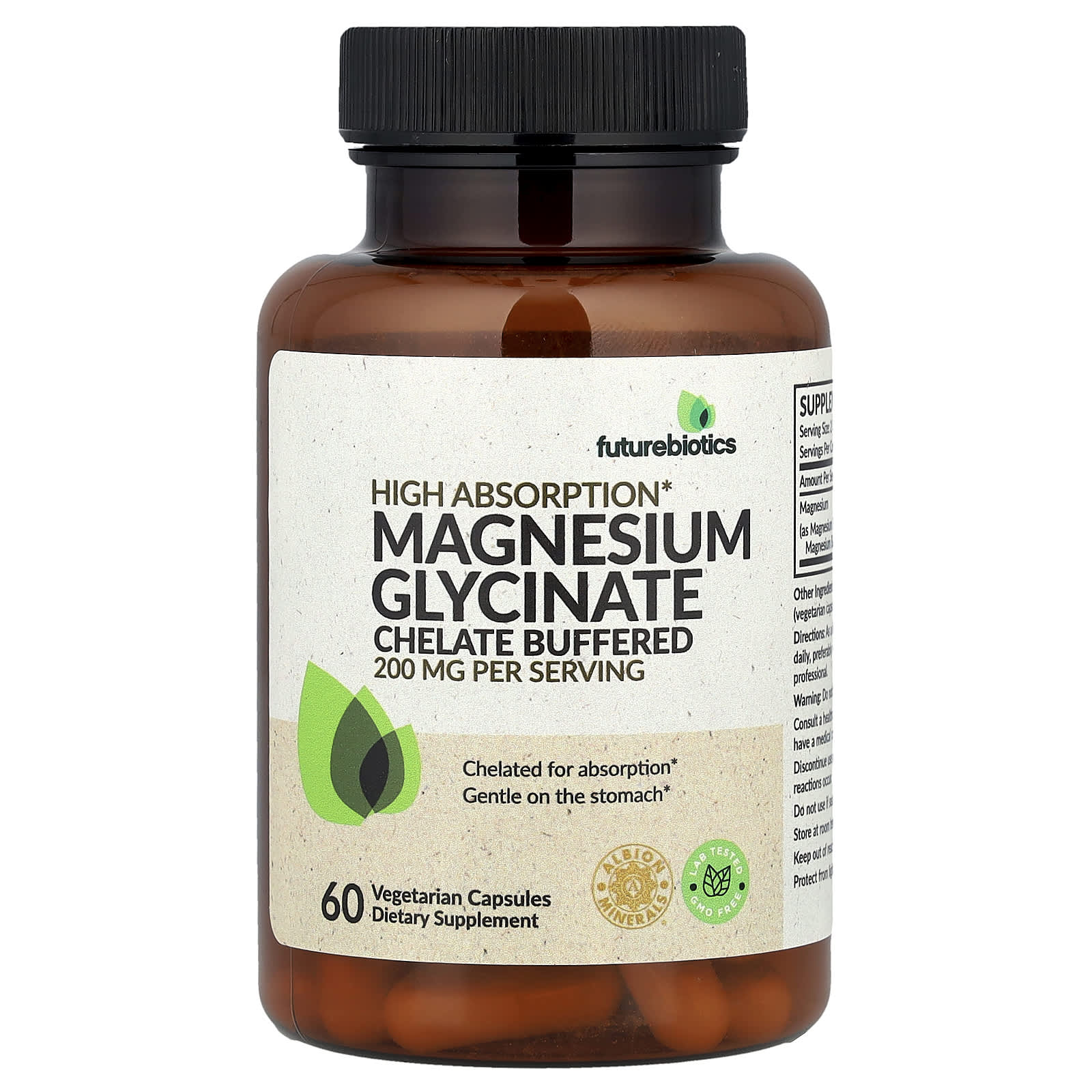 

Futurebiotics, Magnesium Glycine, 60 Veggie Capsules (100mg per capsule)