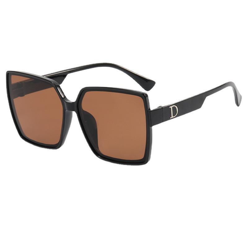 Korean Retro D-Frame Sunglasses: Women's High-End Square Design for Fashionable Sun Protection