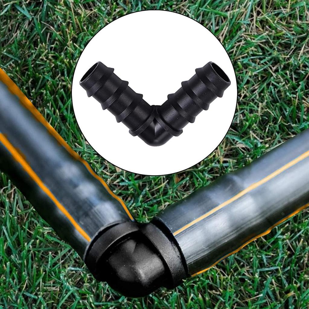 34Pcs 1/2 Inch Drip Irrigation Fittings Kit, Includes Straight Connector Tee Elbow Plug for 16mm Garden Watering Hose Tubing