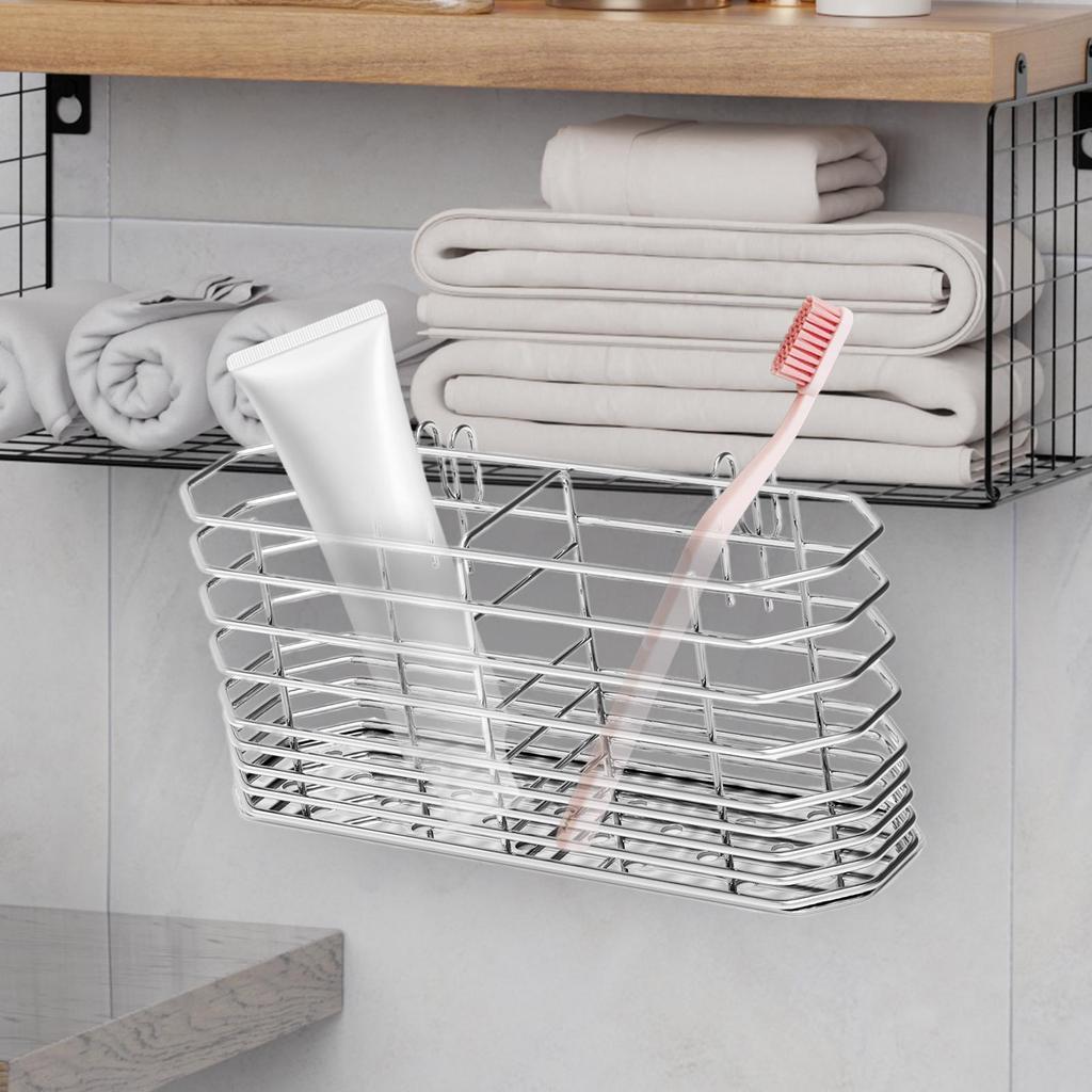Fork Drainer Basket Stainless Steel Cutlery Hangable Basket Flatware Drying Rack Fork Drainage Containers For Kitchen