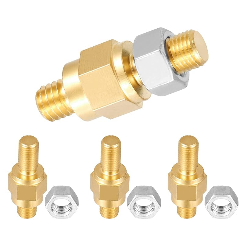 Long Stud Side Post Battery Terminal Bolt Compatible With GM And Other Accessories To Battery,Standard Battery Post Stud Extender Screws 3/8 16&24