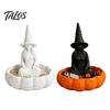 Waterproof Storage Tray for Vanity Halloween Witch Jewelry Dish, Gothic Trinket Desktop Small Hair Ties Rings Keys Home Office Decor Decorative Dish