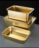 Gold Golden 304 Stainless Steel Plate Storage Tray Rectangular Square Oven Basin Baking Pot Dish Deep Bbq Cafeteria Soup Bowl