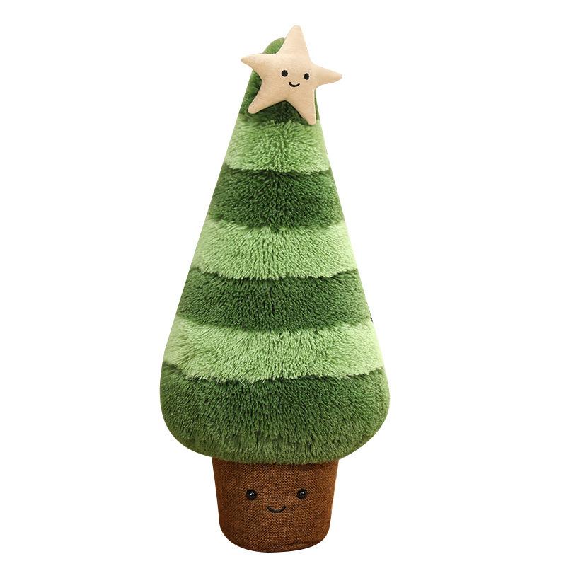 Cute Ins Nordic Style Color Matching Christmas Tree Doll Home Ornament Plush Doll Event Decoration Gift